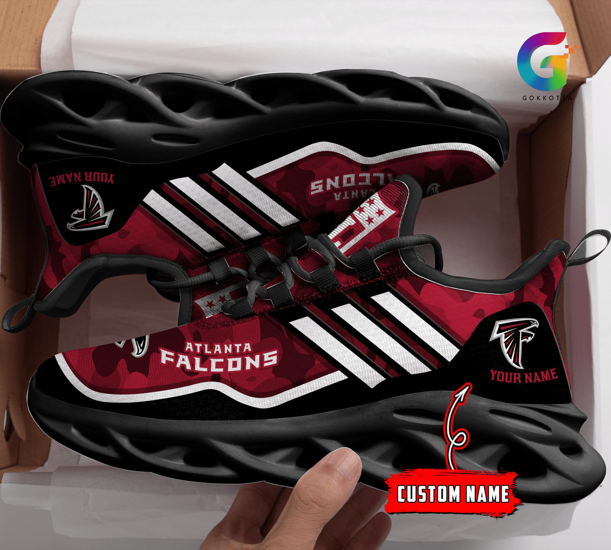 Ideafootwear Atlanta Falcons Max Soul Shoes Sneakers For Men And Women