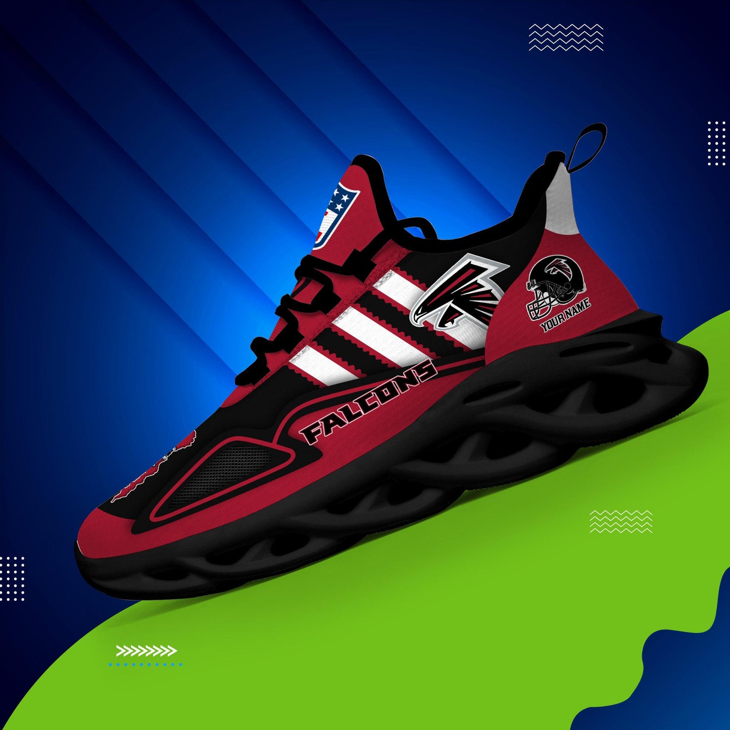 Ideafootwear Atlanta Falcons Max Soul Shoes Sneakers For Men And Women