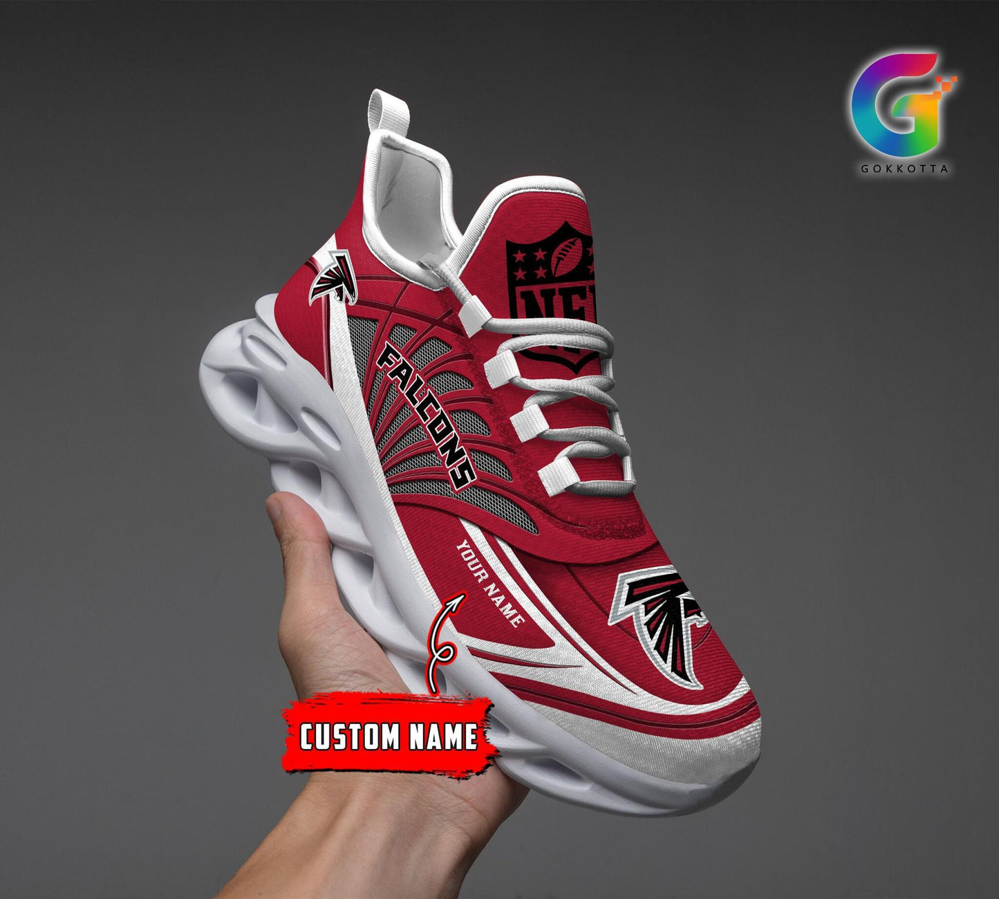 Ideafootwear Atlanta Falcons Max Soul Shoes Sneakers For Men And Women