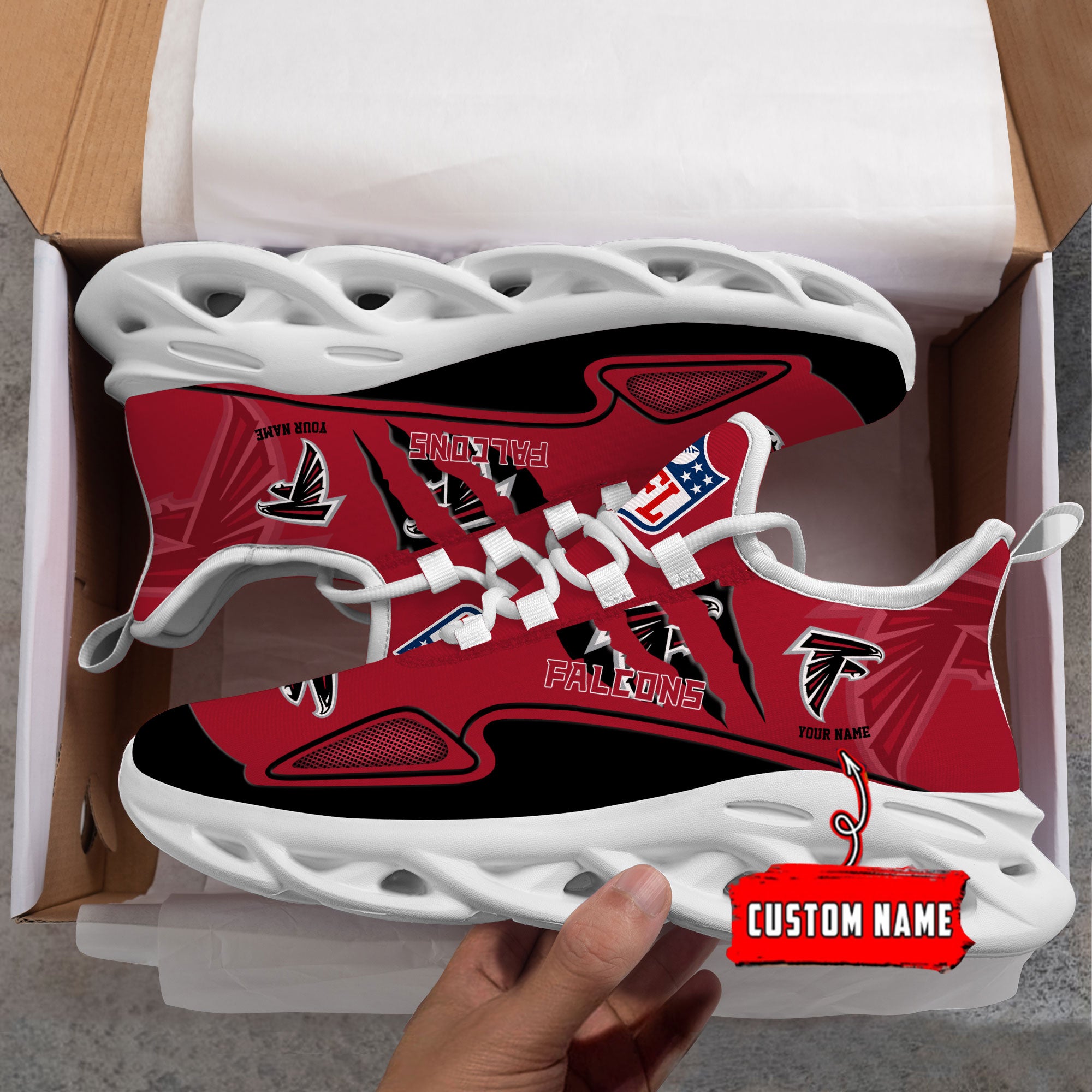 Ideafootwear Atlanta Falcons Max Soul Shoes Sneakers For Men And Women