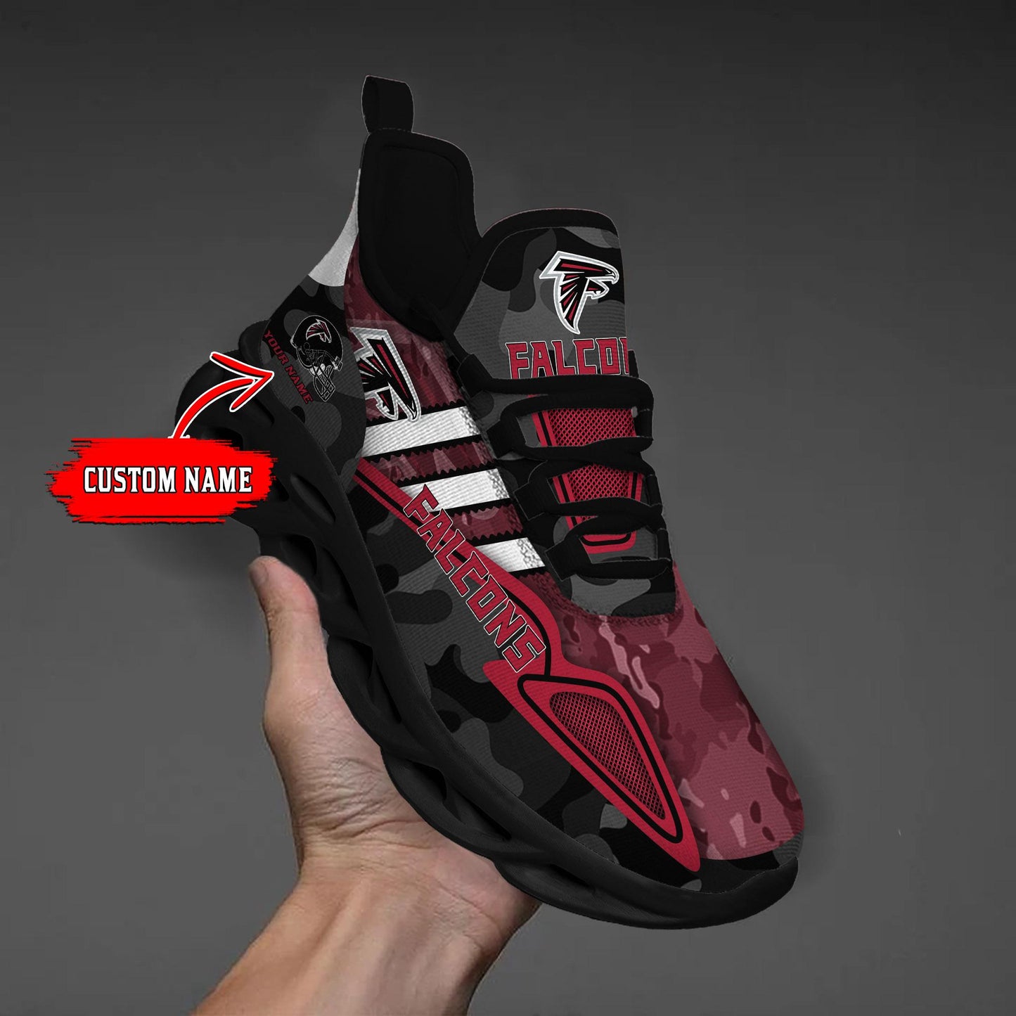 Ideafootwear Atlanta Falcons Max Soul Shoes Sneakers For Men And Women