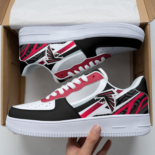 Ideafootwear Atlanta Falcons NFL Air Low-Top Sneakers Shoes For Men And Women