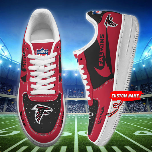 Ideafootwear Atlanta Falcons NFL Air Low-Top Sneakers Shoes For Men And Women