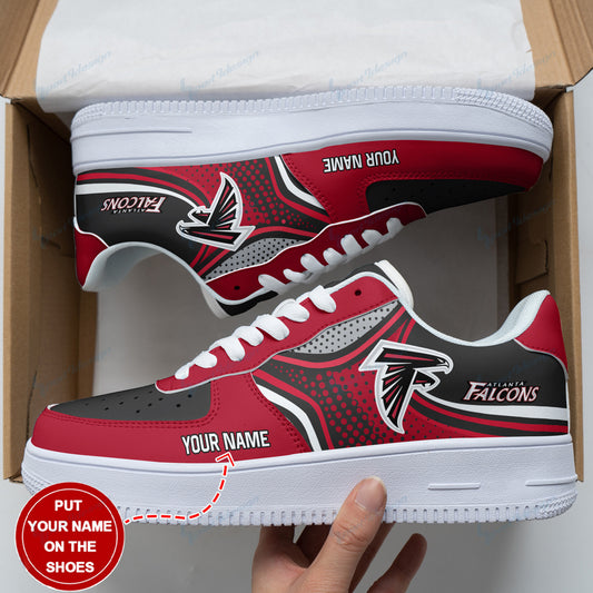Ideafootwear Atlanta Falcons NFL Air Low-Top Sneakers Shoes For Men And Women