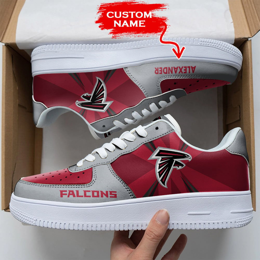 Ideafootwear Atlanta Falcons NFL Air Low-Top Sneakers Shoes For Men And Women