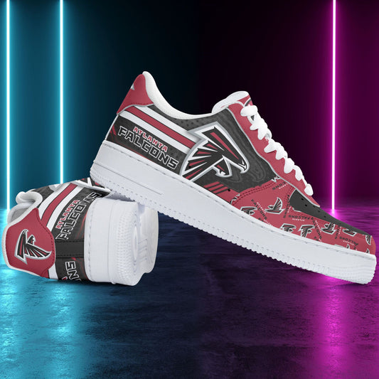 Ideafootwear Atlanta Falcons NFL Air Low-Top Sneakers Shoes For Men And Women