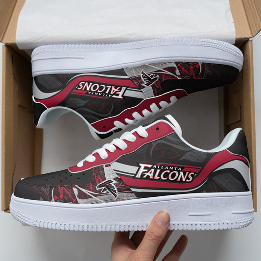 Ideafootwear Atlanta Falcons NFL Air Low-Top Sneakers Shoes For Men And Women