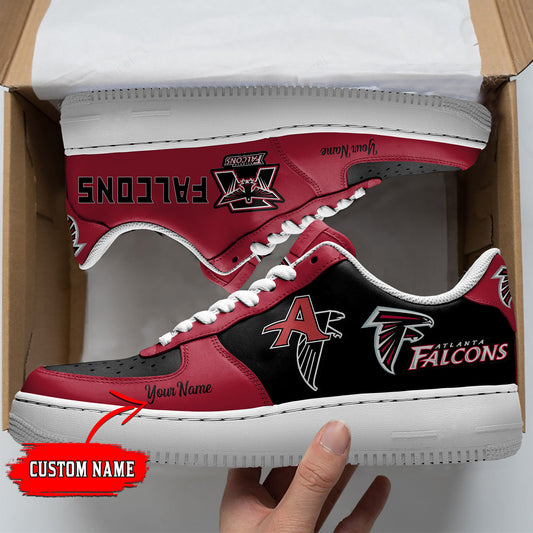 Ideafootwear Atlanta Falcons NFL Air Low-Top Sneakers Shoes For Men And Women