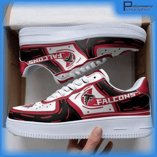 Ideafootwear Atlanta Falcons NFL Air Low-Top Sneakers Shoes For Men And Women