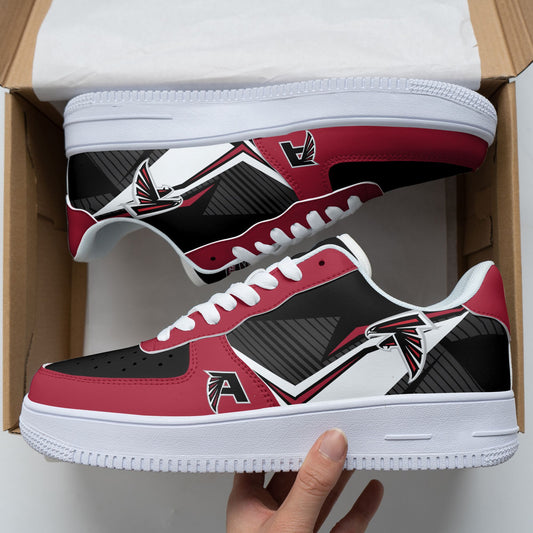 Ideafootwear Atlanta Falcons NFL Air Low-Top Sneakers Shoes For Men And Women