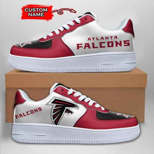 Ideafootwear Atlanta Falcons NFL Air Low-Top Sneakers Shoes For Men And Women