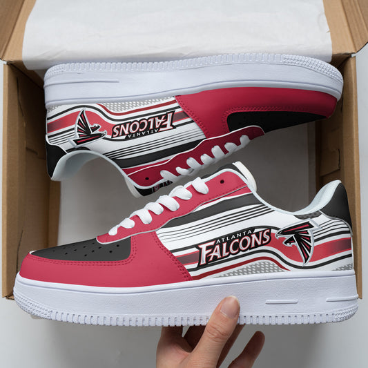 Ideafootwear Atlanta Falcons NFL Air Low-Top Sneakers Shoes For Men And Women