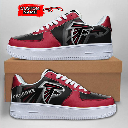 Ideafootwear Atlanta Falcons NFL Air Low-Top Sneakers Shoes For Men And Women