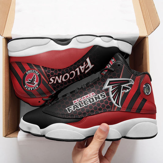 Ideafootwear Atlanta Falcons NFL AJ13 Sneakers Shoes For Men And Women
