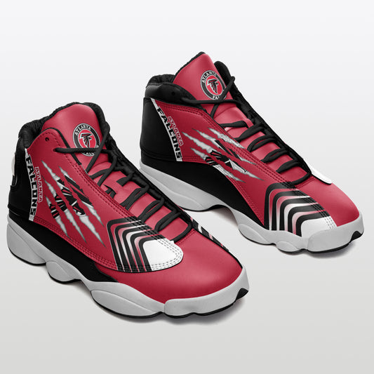 Ideafootwear Atlanta Falcons NFL AJ13 Sneakers Shoes For Men And Women