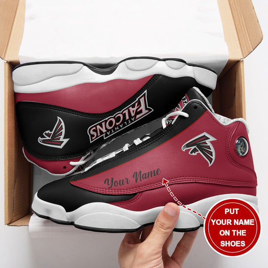 Ideafootwear Atlanta Falcons NFL AJ13 Sneakers Shoes For Men And Women