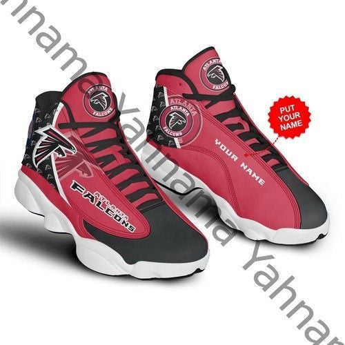 Ideafootwear Atlanta Falcons NFL AJ13 Sneakers Shoes For Men And Women