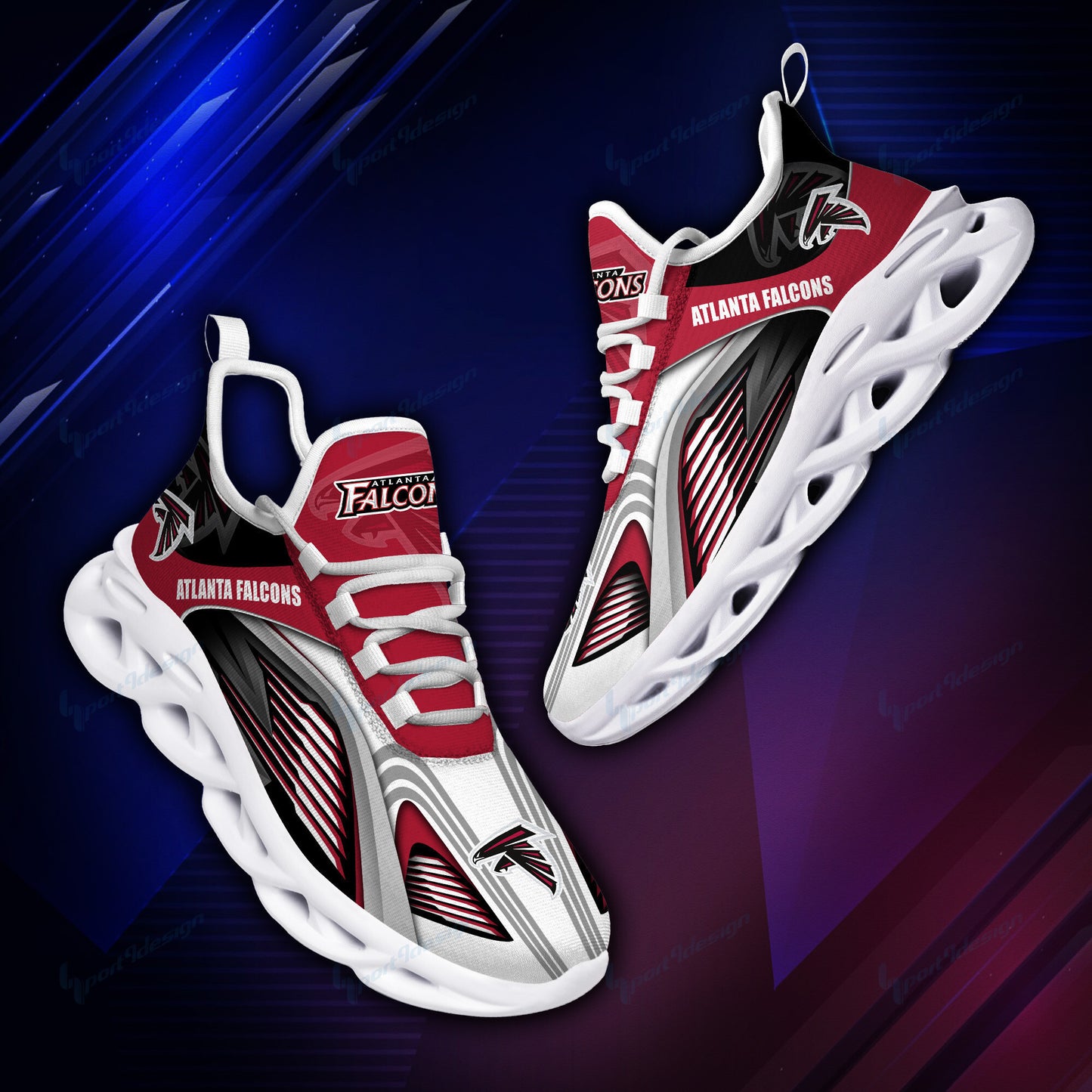 Ideafootwear Atlanta Falcons NFL Max Soul Shoes Sneakers For Men And Women