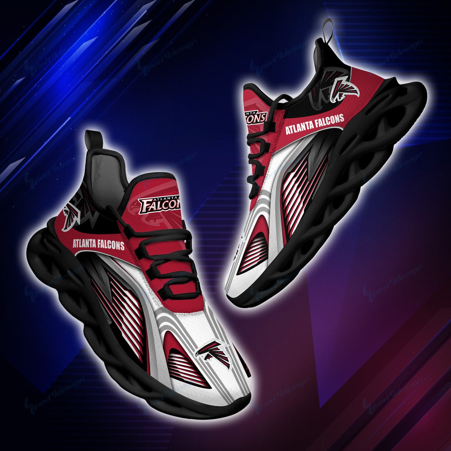 Ideafootwear Atlanta Falcons NFL Max Soul Shoes Sneakers For Men And Women