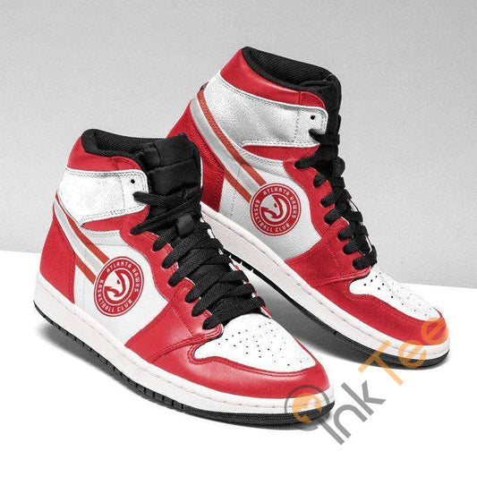 Ideafootwear Atlanta Hawks NBA AJ1 High Sneakers Shoes For Men And Women
