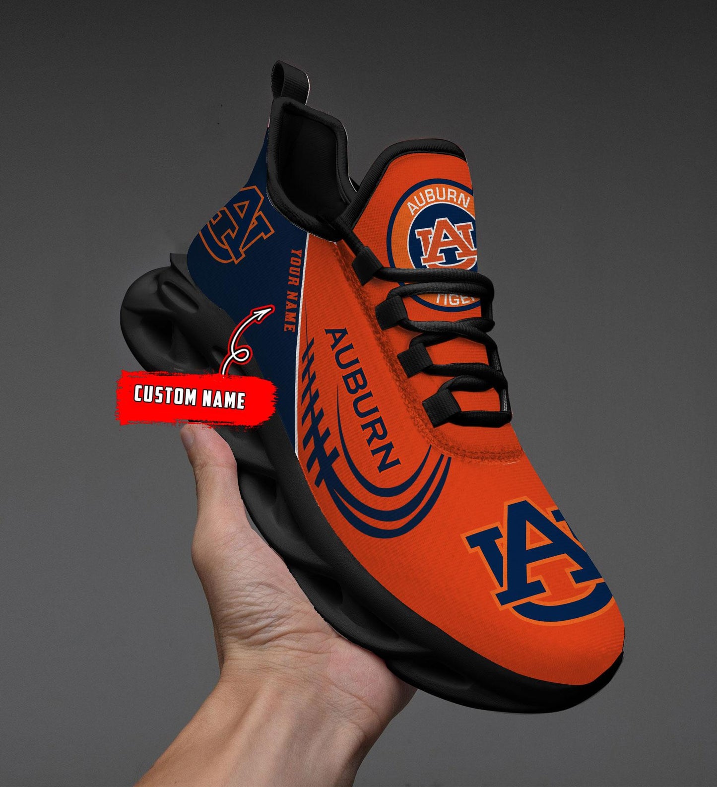 Ideafootwear Auburn Tigers Max Soul Shoes Sneakers For Men And Women