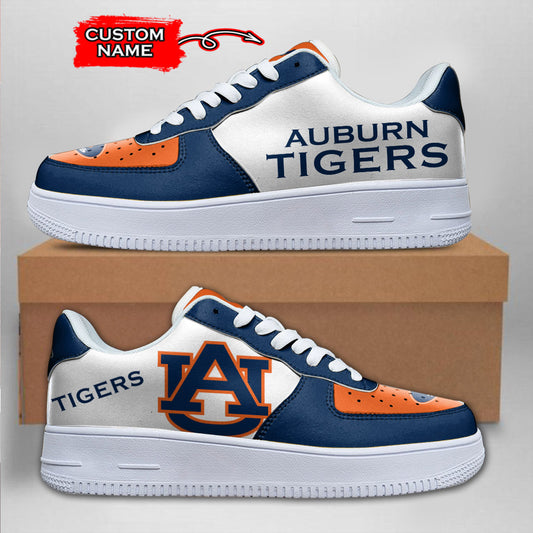 Ideafootwear Auburn Tigers NCAA Air Low-Top Sneakers Shoes For Men And Women