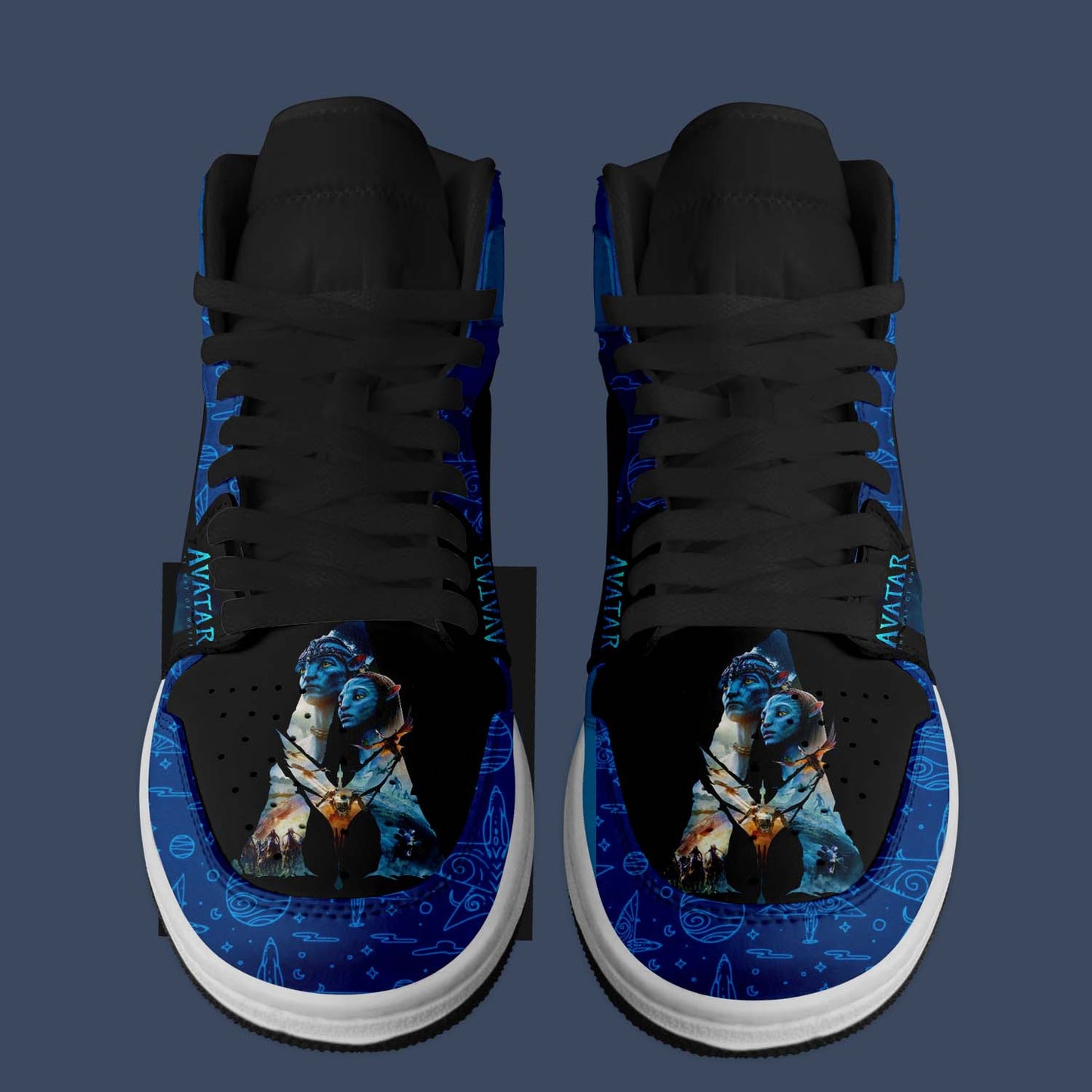 Ideafootwear Avatar Frontiers of Pandora AJ1 High Sneakers Shoes For Men And Women