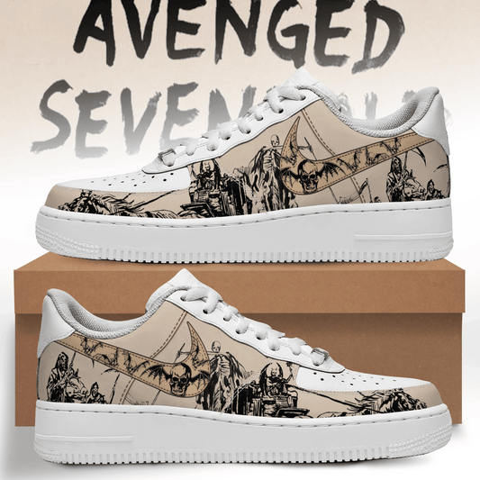 Ideafootwear Avenged Sevenfold Air Low-Top Sneakers Shoes For Men And Women