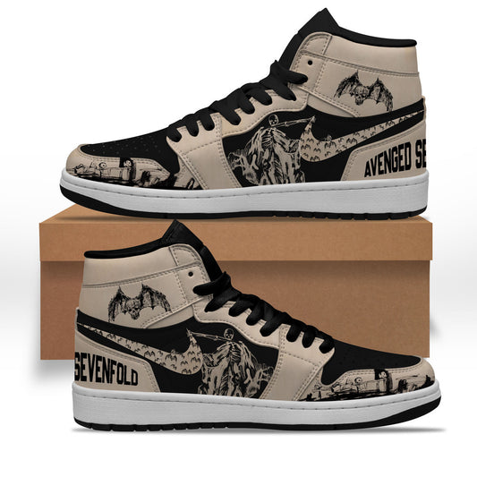Ideafootwear Avenged Sevenfold AJ1 High Sneakers Shoes For Men And Women
