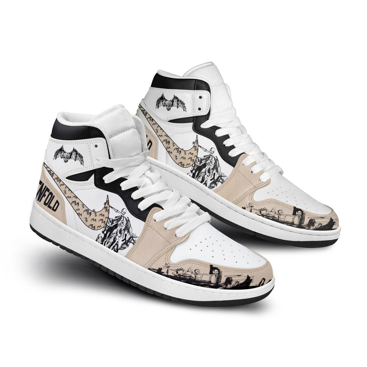 Ideafootwear Avenged Sevenfold AJ1 High Sneakers Shoes For Men And Women