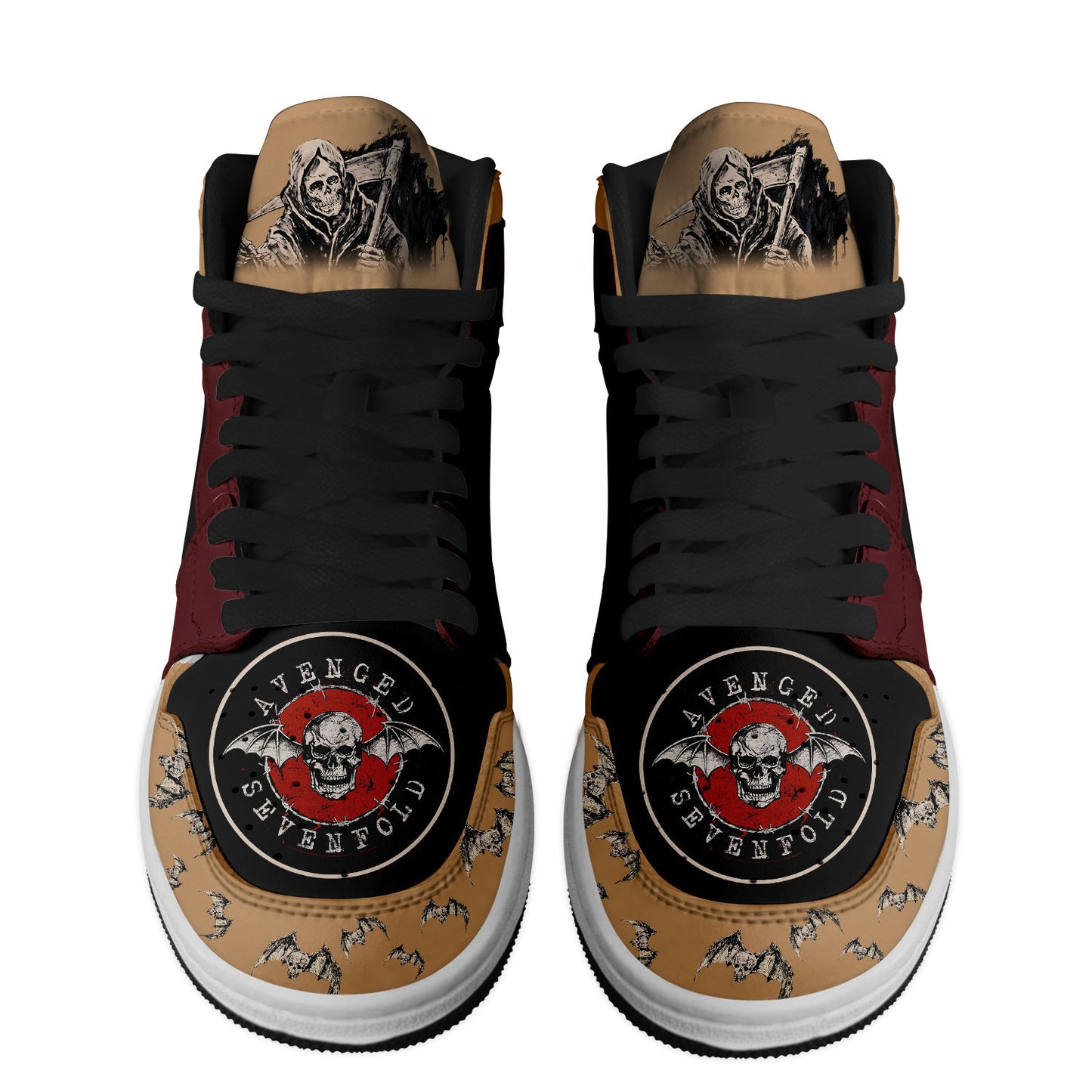 Ideafootwear Avenged Sevenfold AJ1 High Sneakers Shoes For Men And Women