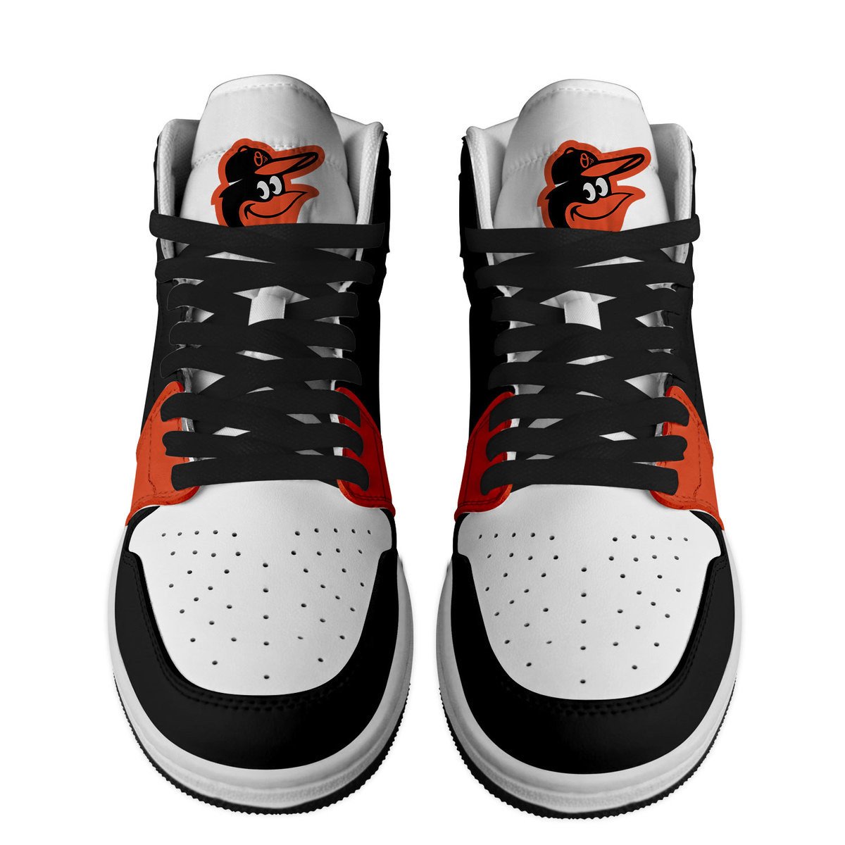 Ideafootwear Baltimore Orioles AJ1 High Sneakers Shoes For Men And Women