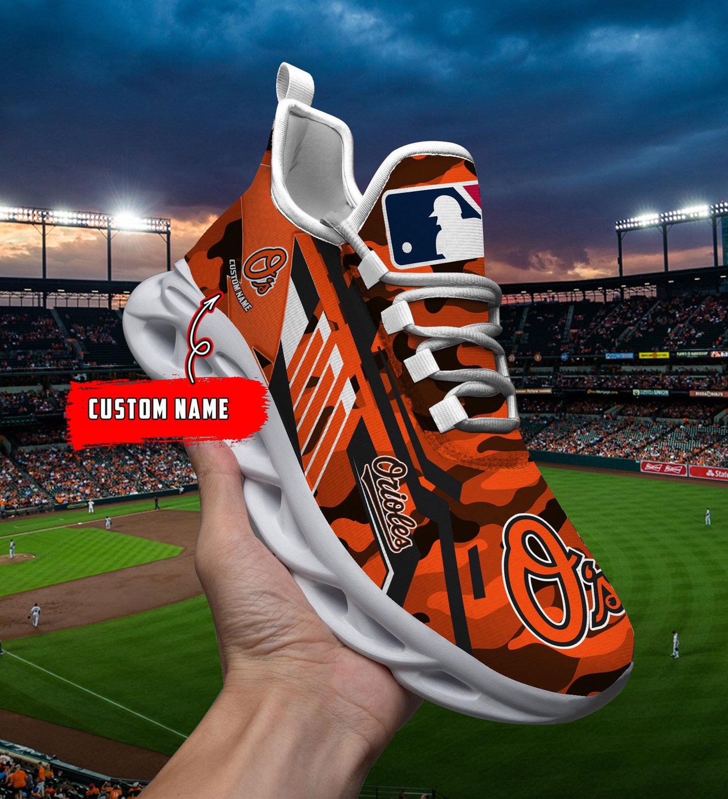 Ideafootwear Baltimore Orioles Max Soul Shoes Sneakers For Men And Women