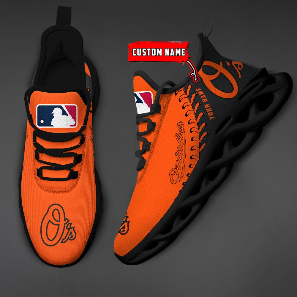 Ideafootwear Baltimore Orioles MLB Max Soul Shoes Sneakers For Men And Women