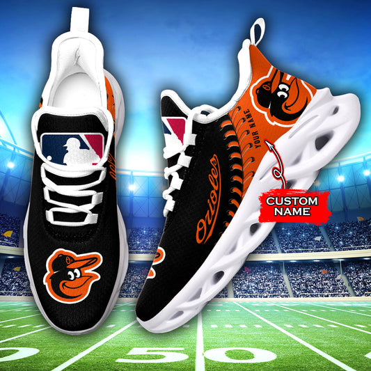 Ideafootwear Baltimore Orioles MLB Max Soul Shoes Sneakers For Men And Women