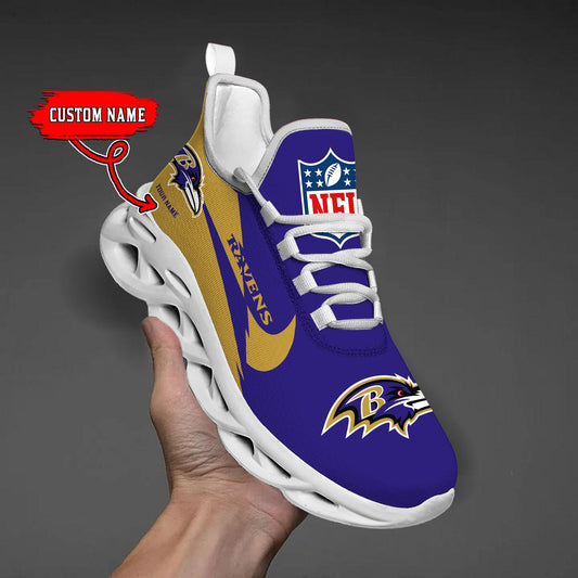 Ideafootwear Baltimore Ravens Max Soul Shoes Sneakers For Men And Women