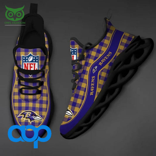 Ideafootwear Baltimore Ravens Max Soul Shoes Sneakers For Men And Women
