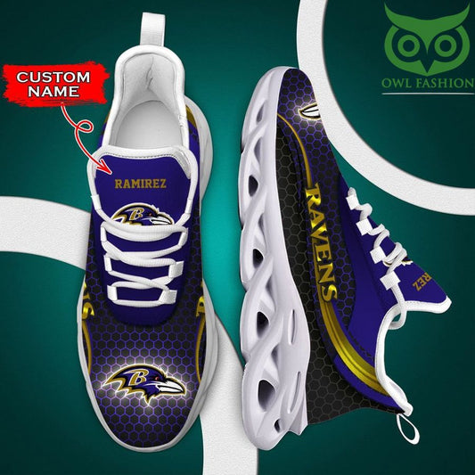 Ideafootwear Baltimore Ravens Max Soul Shoes Sneakers For Men And Women