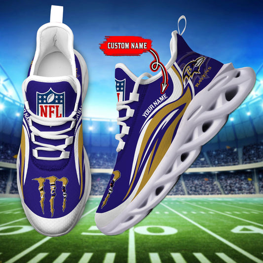 Ideafootwear Baltimore Ravens Max Soul Shoes Sneakers For Men And Women