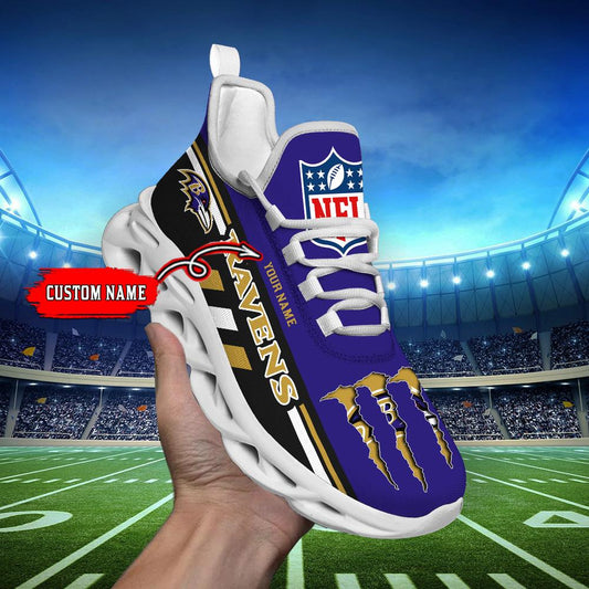 Ideafootwear Baltimore Ravens Max Soul Shoes Sneakers For Men And Women