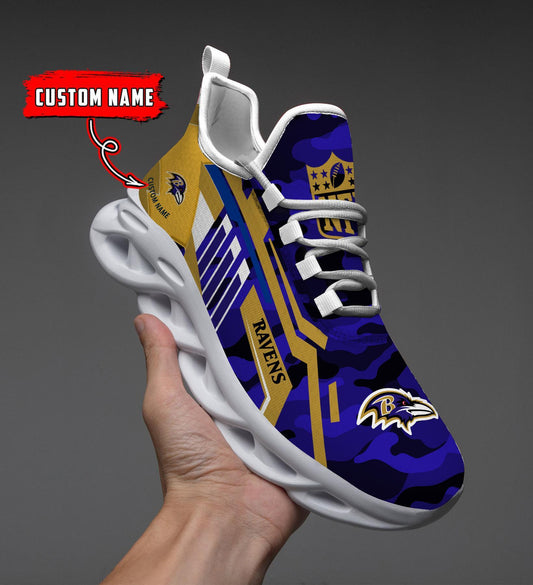 Ideafootwear Baltimore Ravens Max Soul Shoes Sneakers For Men And Women