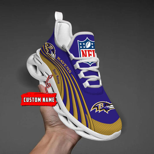 Ideafootwear Baltimore Ravens Max Soul Shoes Sneakers For Men And Women