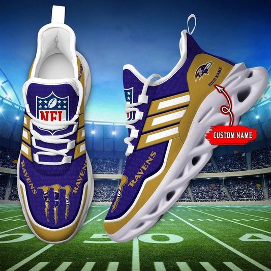 Ideafootwear Baltimore Ravens Max Soul Shoes Sneakers For Men And Women