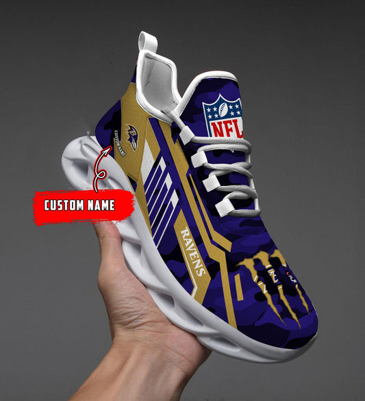 Ideafootwear Baltimore Ravens Max Soul Shoes Sneakers For Men And Women