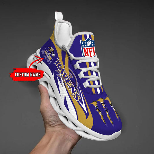 Ideafootwear Baltimore Ravens Max Soul Shoes Sneakers For Men And Women