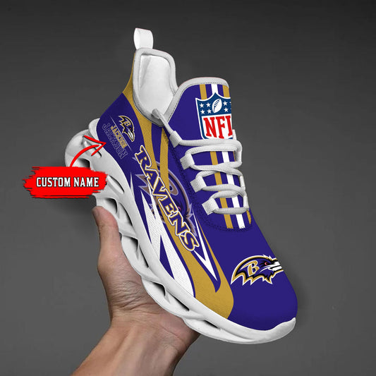 Ideafootwear Baltimore Ravens Max Soul Shoes Sneakers For Men And Women