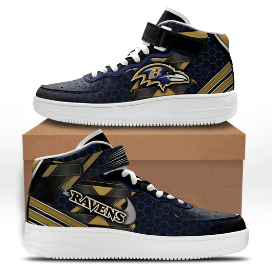 Ideafootwear Baltimore Ravens NFL Air Low-Top Sneakers Shoes For Men And Women