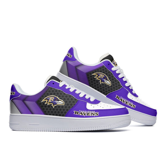 Ideafootwear Baltimore Ravens NFL Air Low-Top Sneakers Shoes For Men And Women