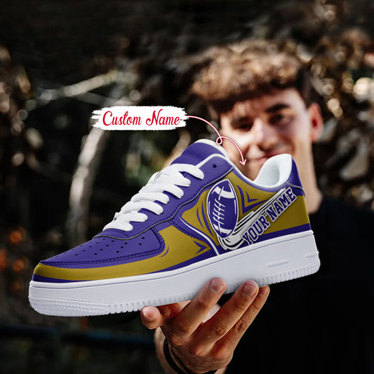 Ideafootwear Baltimore Ravens NFL Air Low-Top Sneakers Shoes For Men And Women