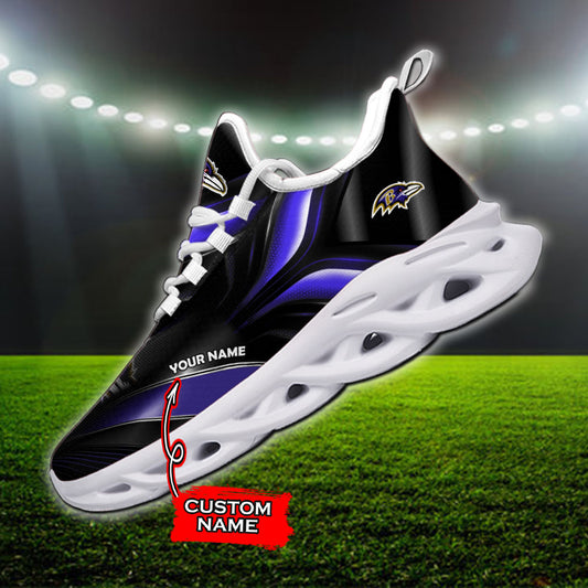 Ideafootwear Baltimore Ravens NFL Max Soul Shoes Sneakers For Men And Women